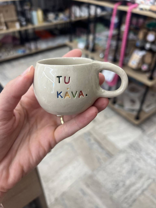 Šálka Tu Káva/tu už nie!