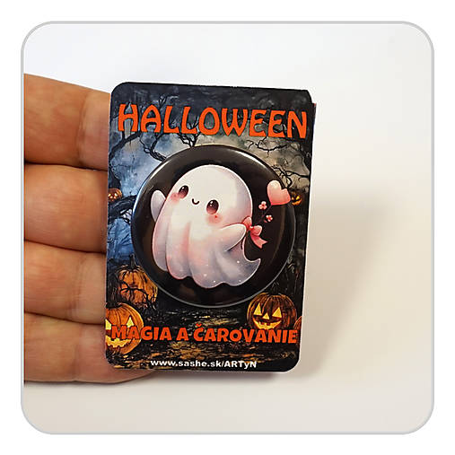Brošne - Odznak - Strašidelný Halloween 03 - 17799087_