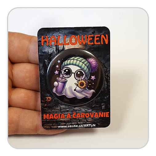 Brošne - Odznak - Strašidelný Halloween 04 - 17799091_