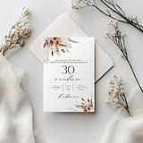 Papiernictvo - Pozvánka na narodeninovú oslavu Dried Rose - 17801815_