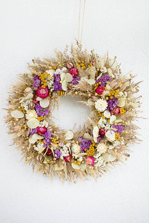 Dekorácie - Jesenný veniec "zo záhrady" - 17801682_