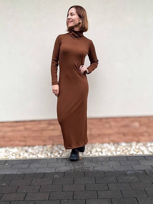 Maxi šaty Cozy Rib