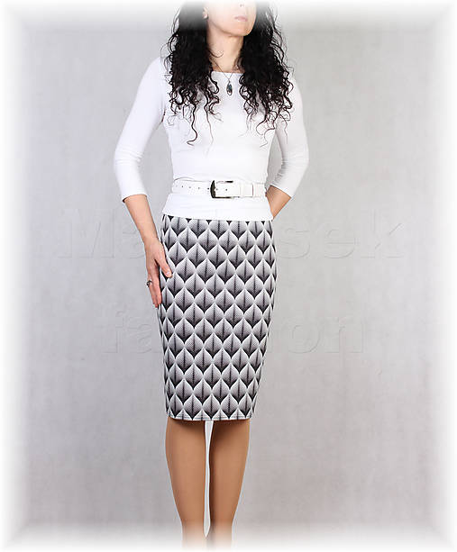 Sukne - Sukně úpletová svetrovina vz.854 - 17802089_