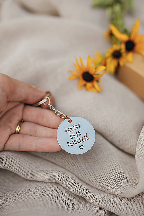 Kľúčenky - Prívesok na kľúče- Navždy moja princezná - 17802078_