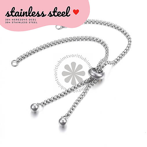 Komponenty - (2500) Komponent na DIY náramok - 1 ks - 17802506_