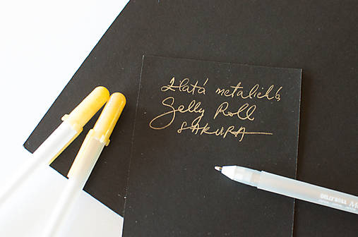 Nástroje - Gelly Pen Sakura - metalická zlatá - 17802487_