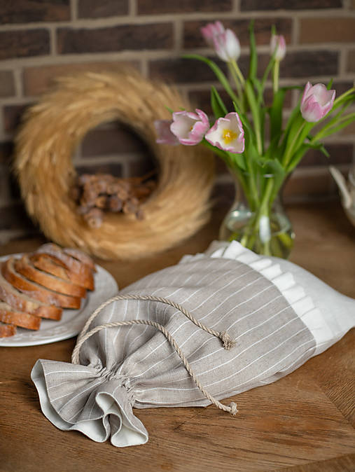 Úžitkový textil - Vrecko na chlieb Madame du Barry  - 17803816_