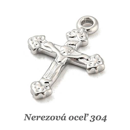 Komponenty - Krížik /M8371/ - nerezová oceľ 304 - 17806015_