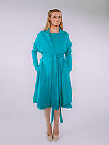  - MIESTNA DÁMSKA VOĽNÁ VESTA S OPASKOM LUJZA (PETROL) - 17804858_