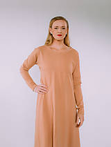  - MIESTNE TEPLÁKOVÉ ŠATY HANA (SVETLÁ MOCHA) - 17805982_