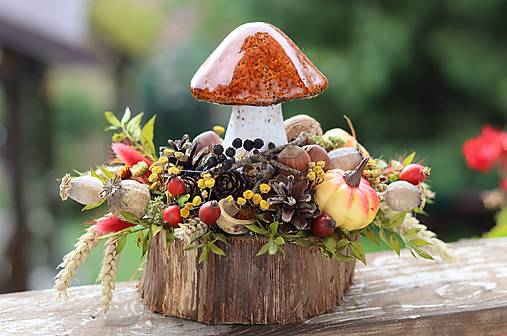 Dekorácie - Jesenný aranžmán - 17804985_