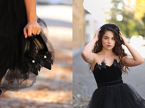 Ponožky, pančuchy, obuv - Elegantné klipy na topánky z kolekcie Coco - 17806608_