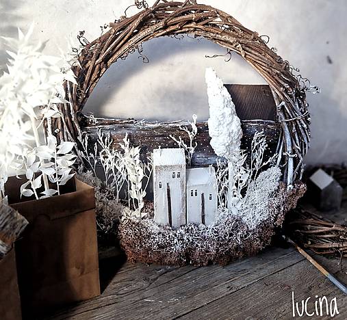 Dekorácie -  Veniec: "Poézia Zimy" - 17804824_