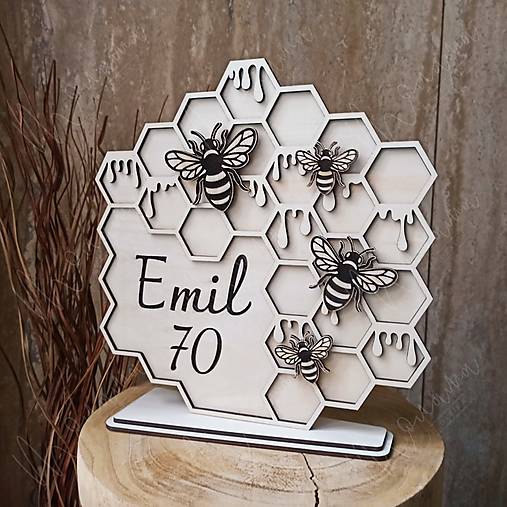 Dekorácie - Darček pre včelára k narodeninám - 17807372_