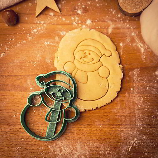 Príbory, varešky, pomôcky - Vykrajovačka - Snehuliak 13 0854 - 17807239_