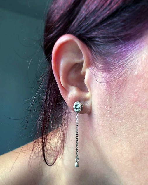 Náušnice Meteority,  Striebro 925