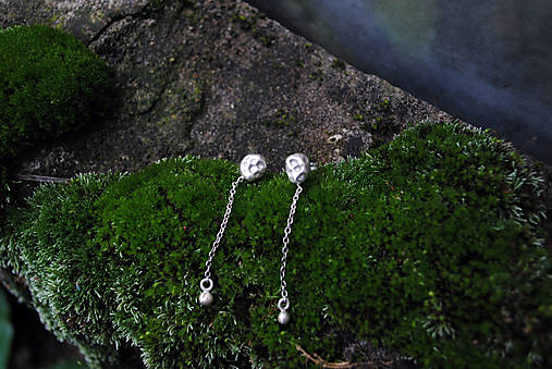 Náušnice Meteority,  Striebro 925