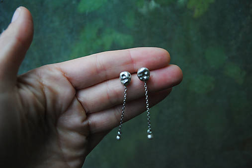 Náušnice Meteority,  Striebro 925