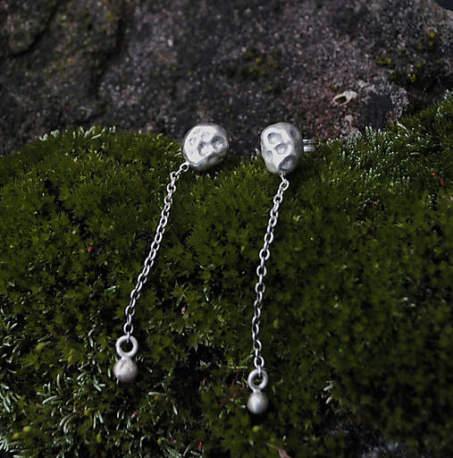 Náušnice Meteority,  Striebro 925