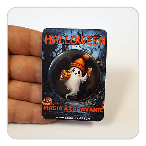 Brošne - Odznak - Strašidelný Halloween 05 - 17804958_