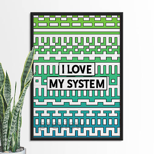 Grafika - I love my system poster - 17807349_
