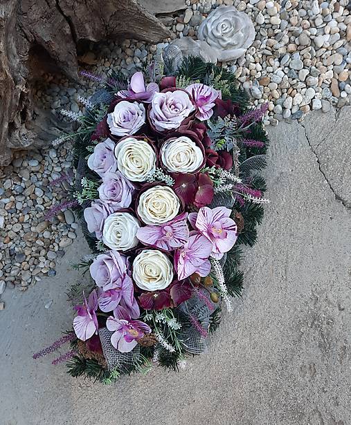 Dekorácie - Spomienkový veniec - slza  9 - 17809026_