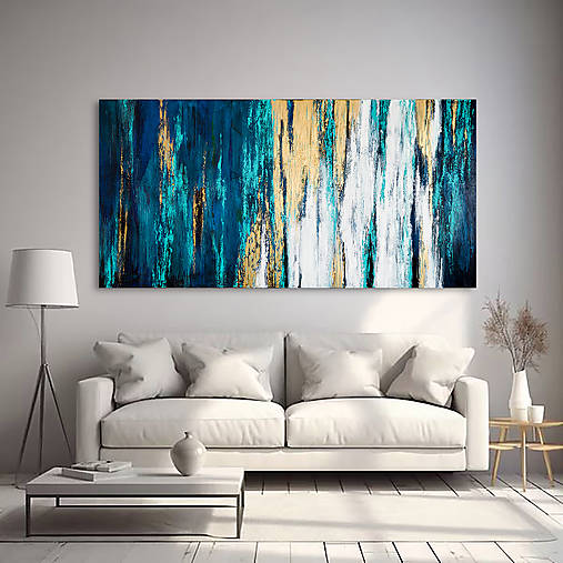 Obrazy - Veľkoformátová panoramatická maľba - 17807856_