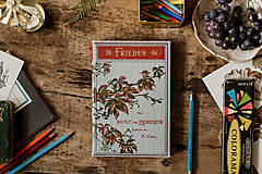  - Frieden - upcyklovaný skicár na kreslenie - 17808166_