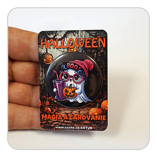 Brošne - Odznak - Strašidelný Halloween 12 - 17808136_