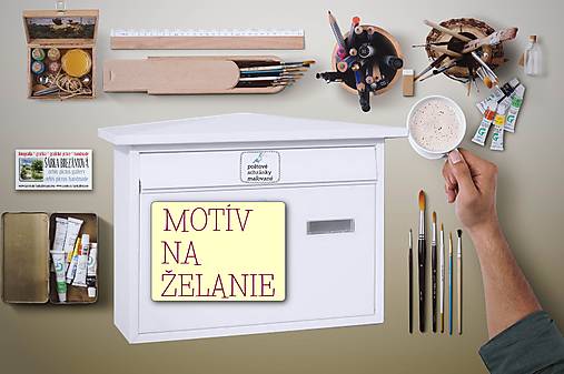 Nádoby - MAĽOVANÁ POŠTOVÁ SCHRÁNKA, motív na želanie - 17811551_