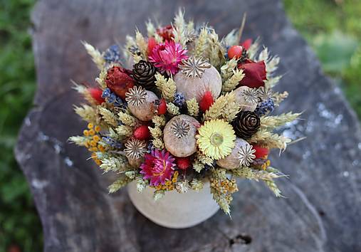 Dekorácie - Jesenný aranžmán - 17810187_