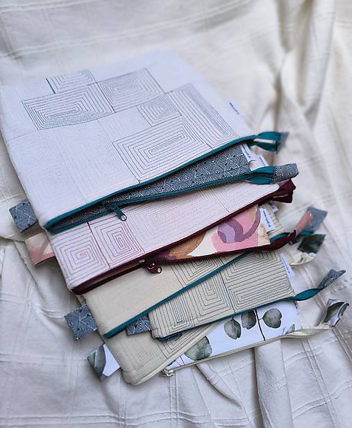 Kozmetická taštička a puzdro na okuliare (Petrolejovo modrá)