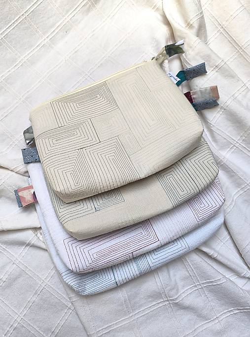 Kozmetická taštička a puzdro na okuliare (Petrolejovo modrá)