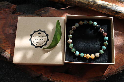 Agate India rondelle výbrus