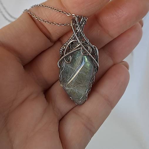 Náhrdelník labradorit dúhový 5