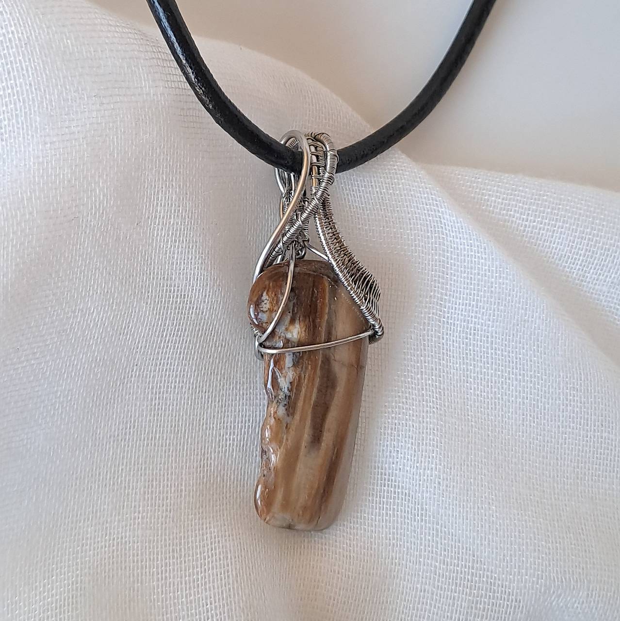 Náhrdelník - pánsky jaspis 2