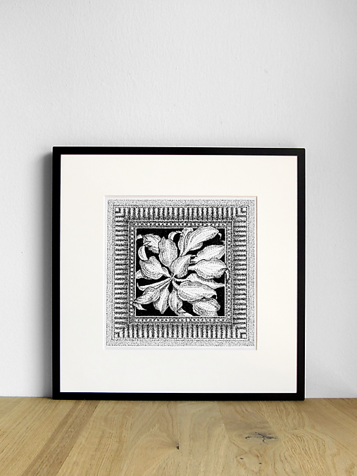 Grafika - Hosta - séria Framed - 17810672_
