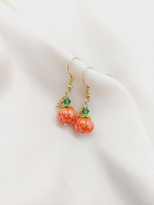 Náušnice - Náušnice pumpkin - 17812208_