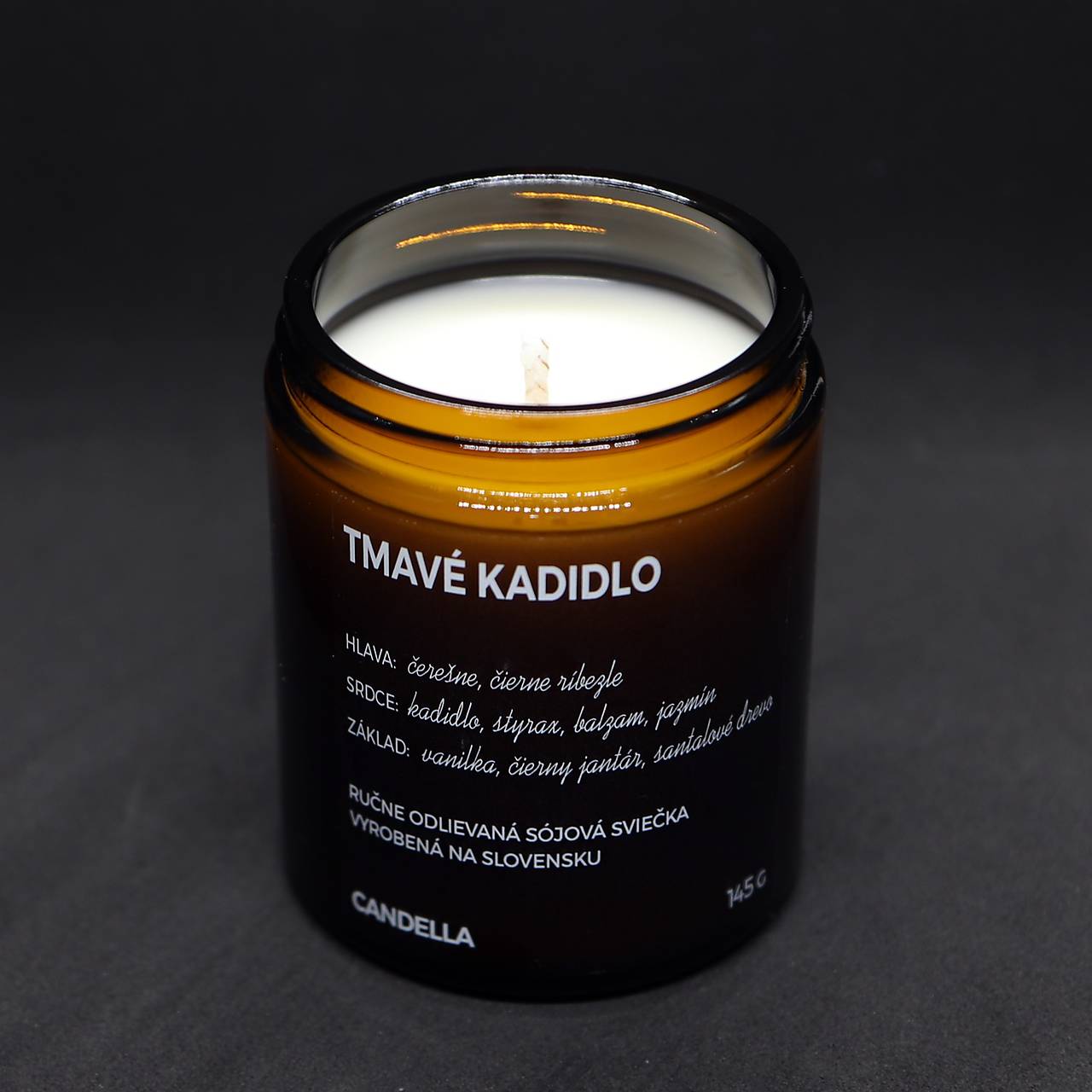 TMAVÉ KADIDLO sójová sviečka