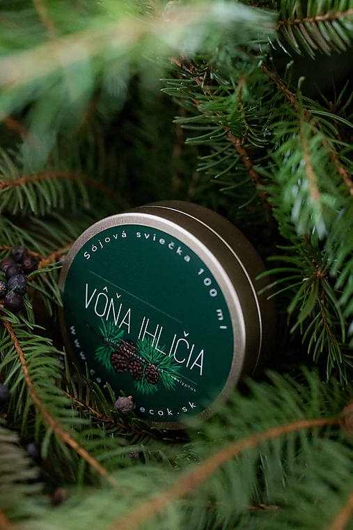 Sviečky - Sójová sviečka Vôňa ihličia - 17814061_