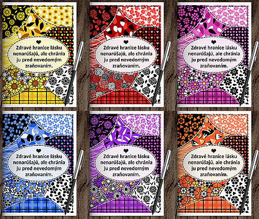 Papiernictvo - Floral sewing zápisník hranice (with petals) - 17814101_