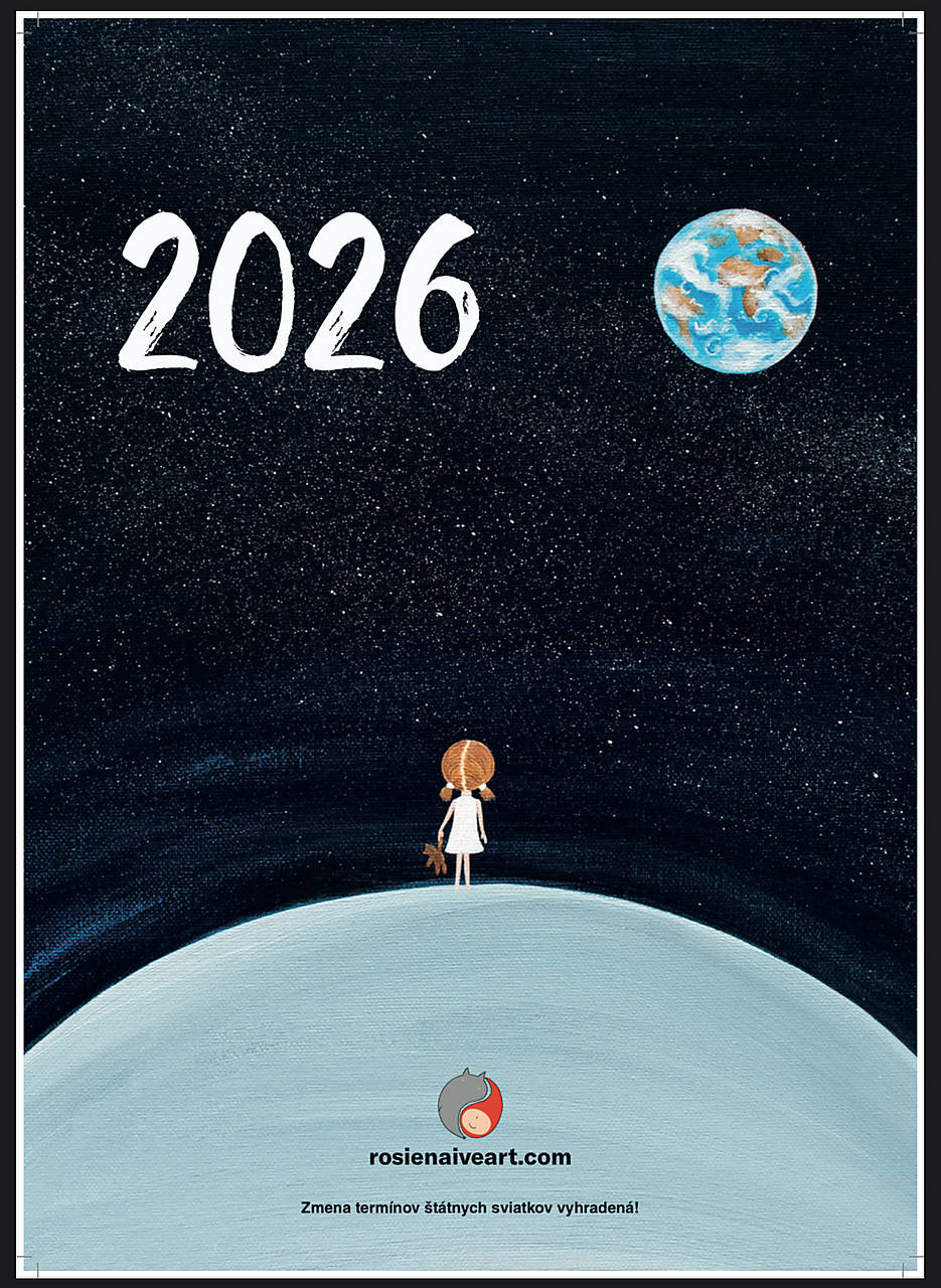 Veľký nástenný kalendár A3 pre rok 2026