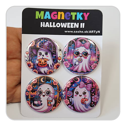 Magnetky - Sada magnetiek - Halloween II 01 - 17815674_