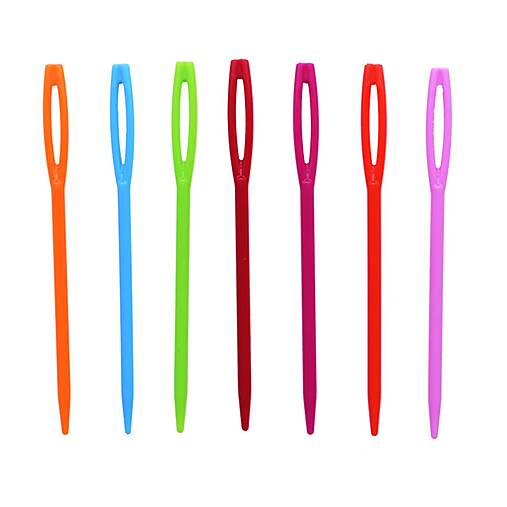 Galantéria - Plastová ihla na vlnu a vyšívanie - 17816239_