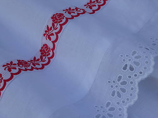 Iné oblečenie - Svadobná zásterka Červené ruže  - 17821130_