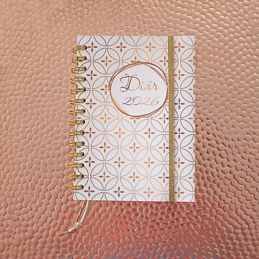 Papiernictvo - Diar 2026 (Biely zlatý) - 17817630_