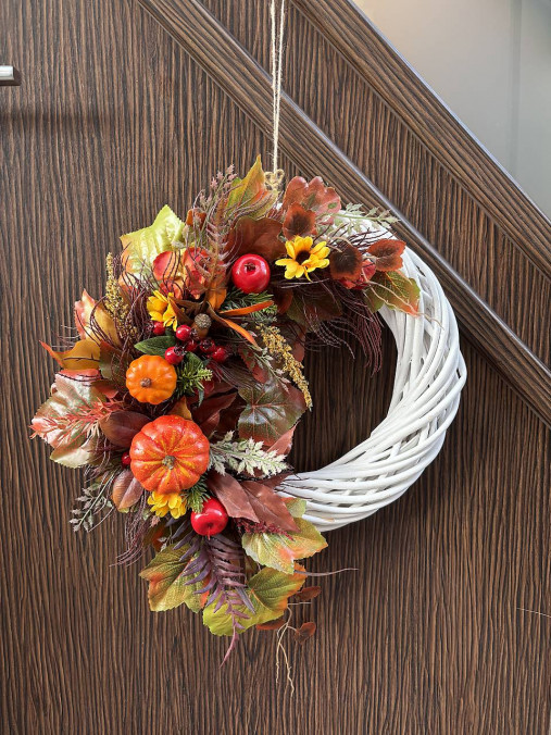 Dekorácie - jesenný veniec - 17817976_