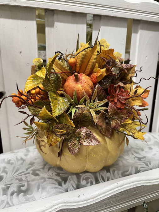 Dekorácie - jesenná dekorácia tekvica - 17818043_