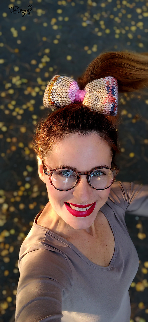 Ozdoby do vlasov - mašle - zbytková gumička do vlasů, mix 5 - 17821646_