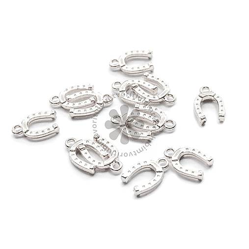 Komponenty - (4886) Prívesok Podkova, 15x9 mm - 1 ks - 17818480_